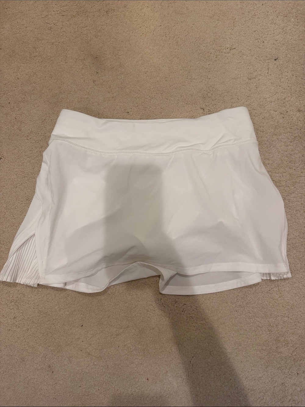 lululemon athletica White Women's Athletic Skort with Pleat Accent